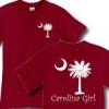 Buy White Carolina Girl Deluxe Print T-Shirts, Apparel, and Gifts